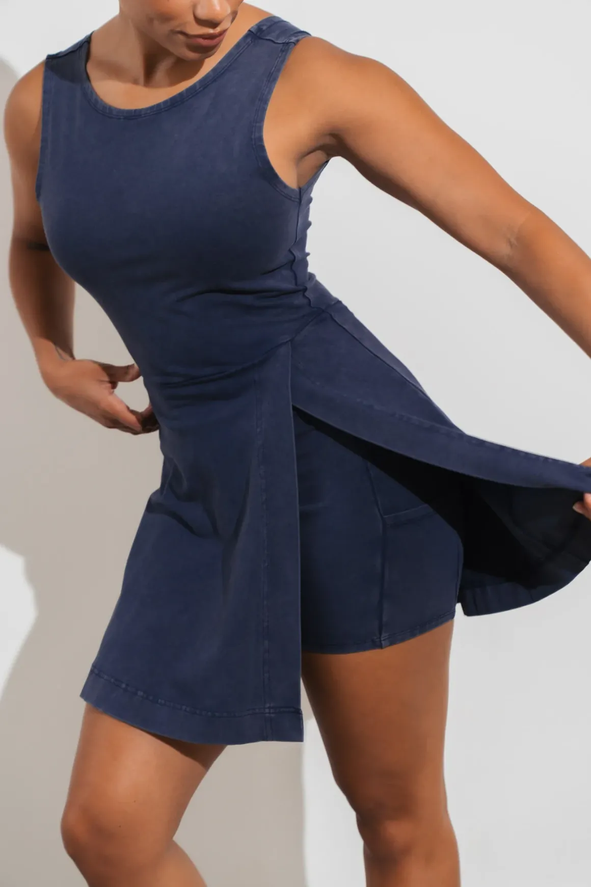 Vitality Essence Wrap Dress - Oxford