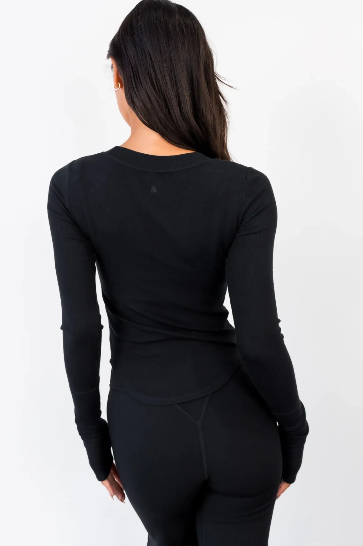 Vitality Essential Rib Scoop Top - Midnight