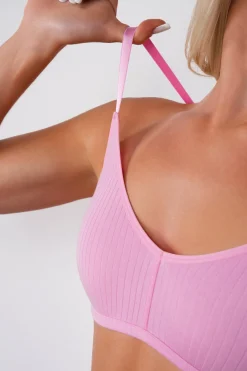 Vitality Float® Rib V Bralette - Pink Frosting