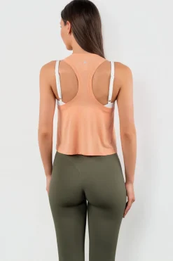 Vitality Flow Racer Tank - Light Peach