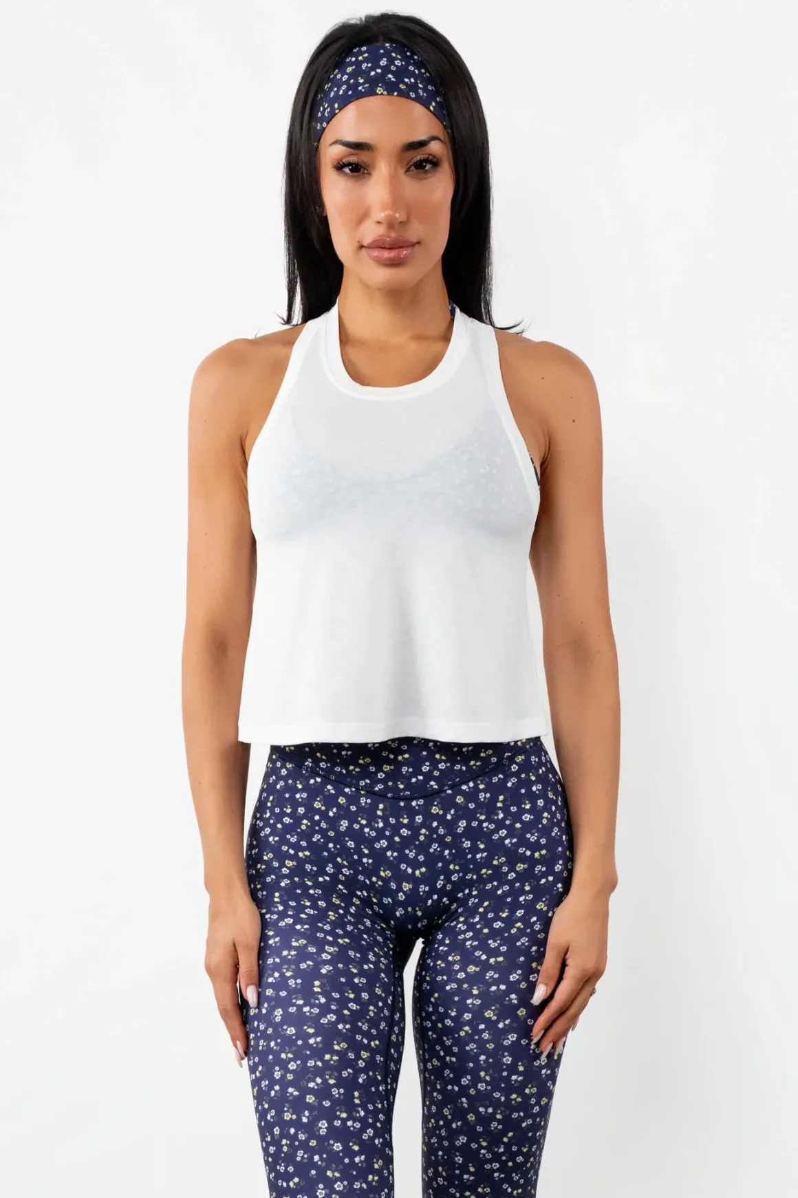 Vitality Flow Racer Tank - Snow