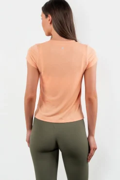 Vitality Flow Simple Tee - Light Peach