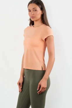 Vitality Flow Simple Tee - Light Peach