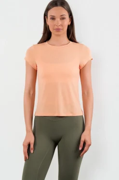 Vitality Flow Simple Tee - Light Peach