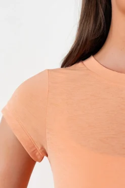Vitality Flow Simple Tee - Light Peach