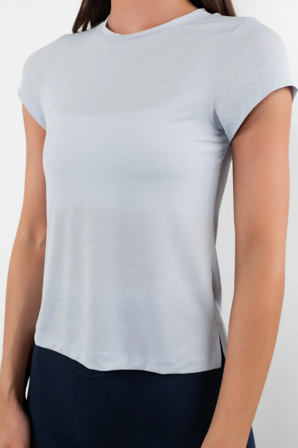 Vitality Flow Simple Tee - Steel