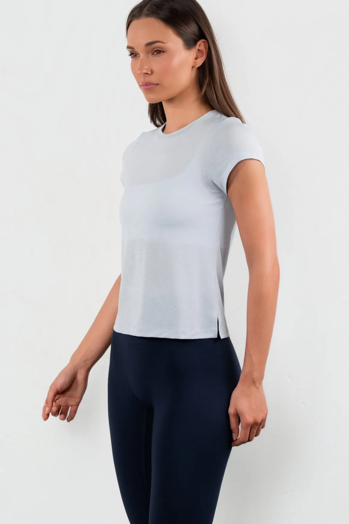 Vitality Flow Simple Tee - Steel