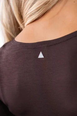 Vitality Flow Wrap Top - Espresso