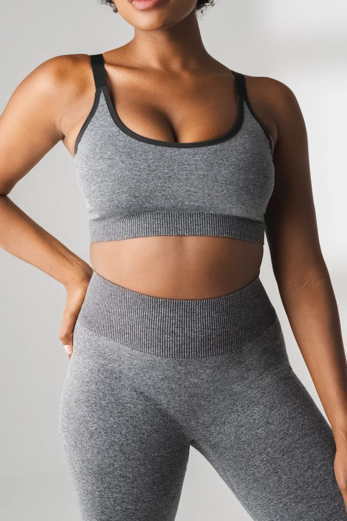 Vitality Formation Scoop Bra - Midnight Heather