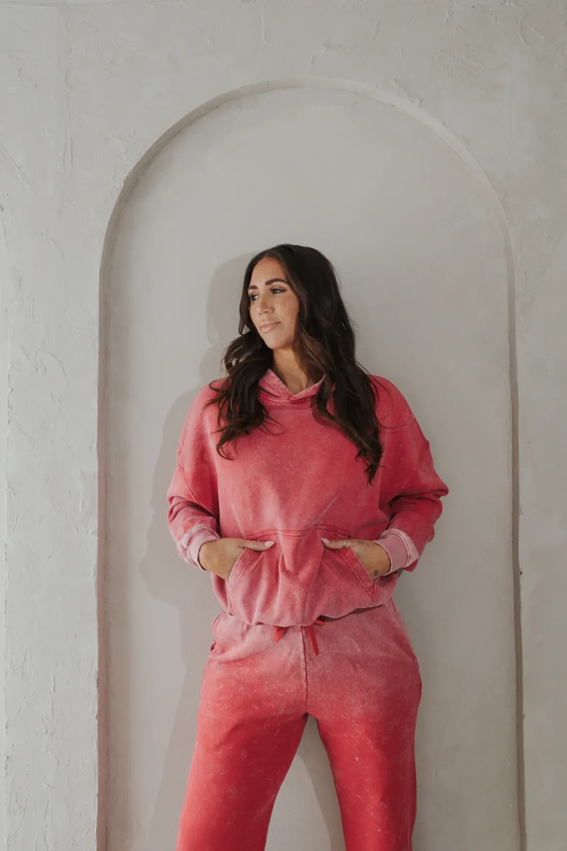 Vitality Homebody® Women's Hoodie - Hot Pepper Washed