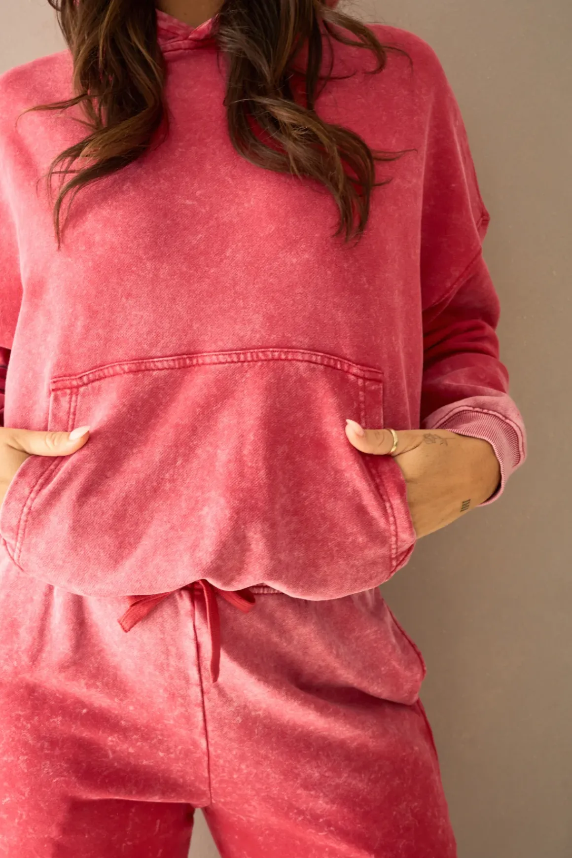 Vitality Homebody® Women's Hoodie - Hot Pepper Washed