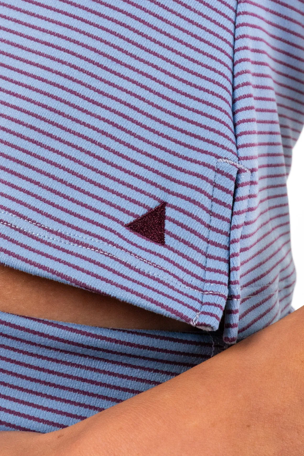 Vitality Microstripe Tube Top - Bluebird Microstripe