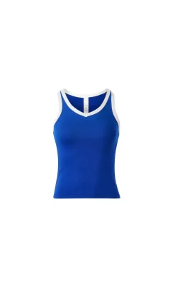 Vitality Motive® Racer Tank - River Contrast