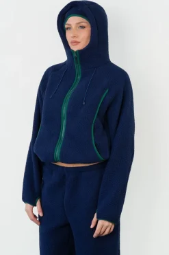 Vitality Polar Fleece Full Zip Hoodie - Oxford