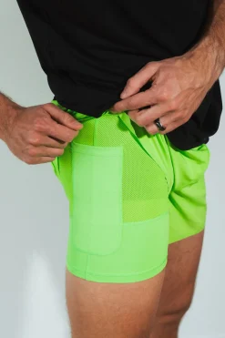 Vitality Prime® Sport Short 5" - Neon Green
