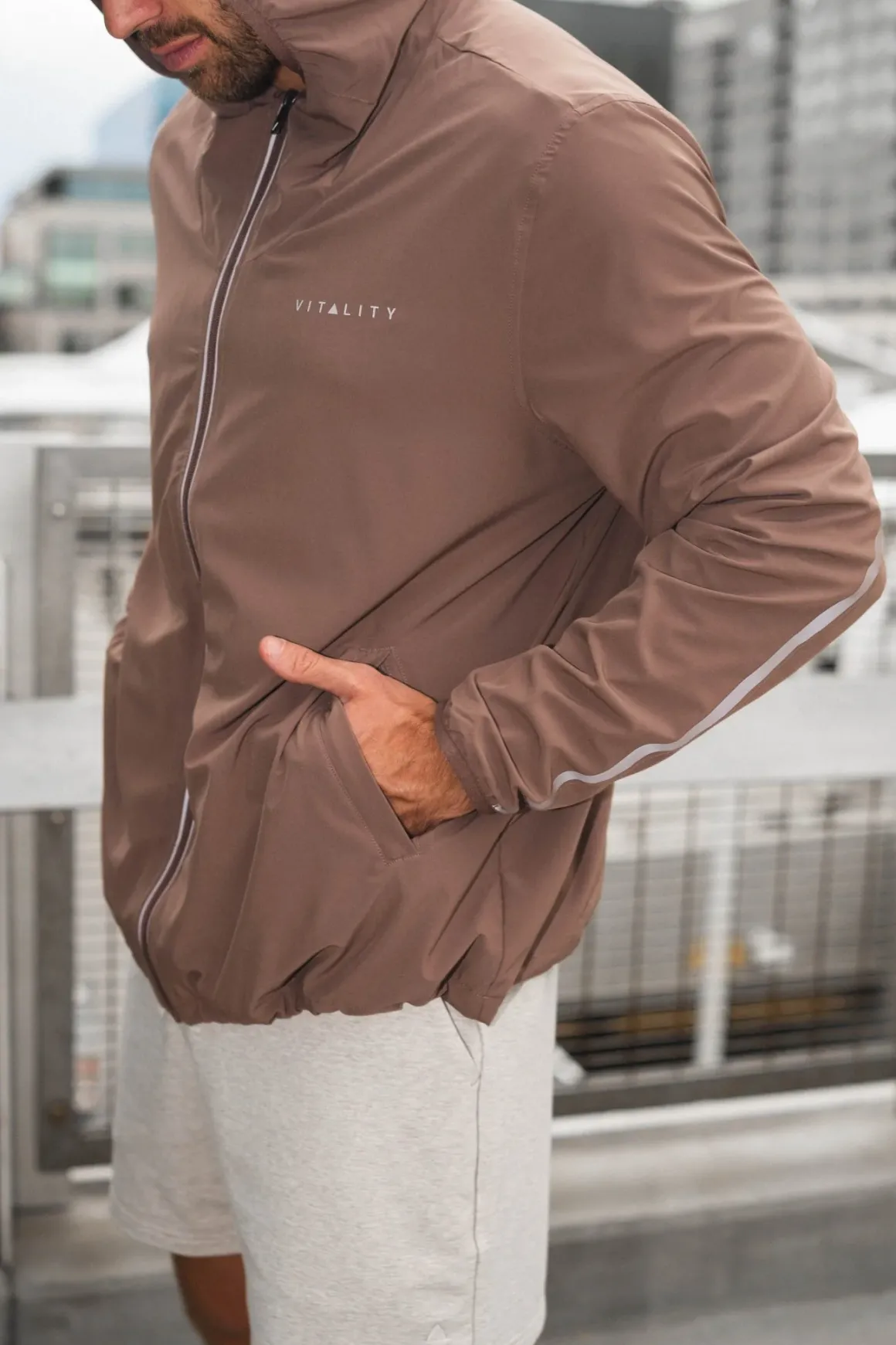 Vitality Prime® Windbreaker - Mocha