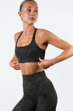 Vitality Pulse® Strappy Racer Bra - Woodgrain
