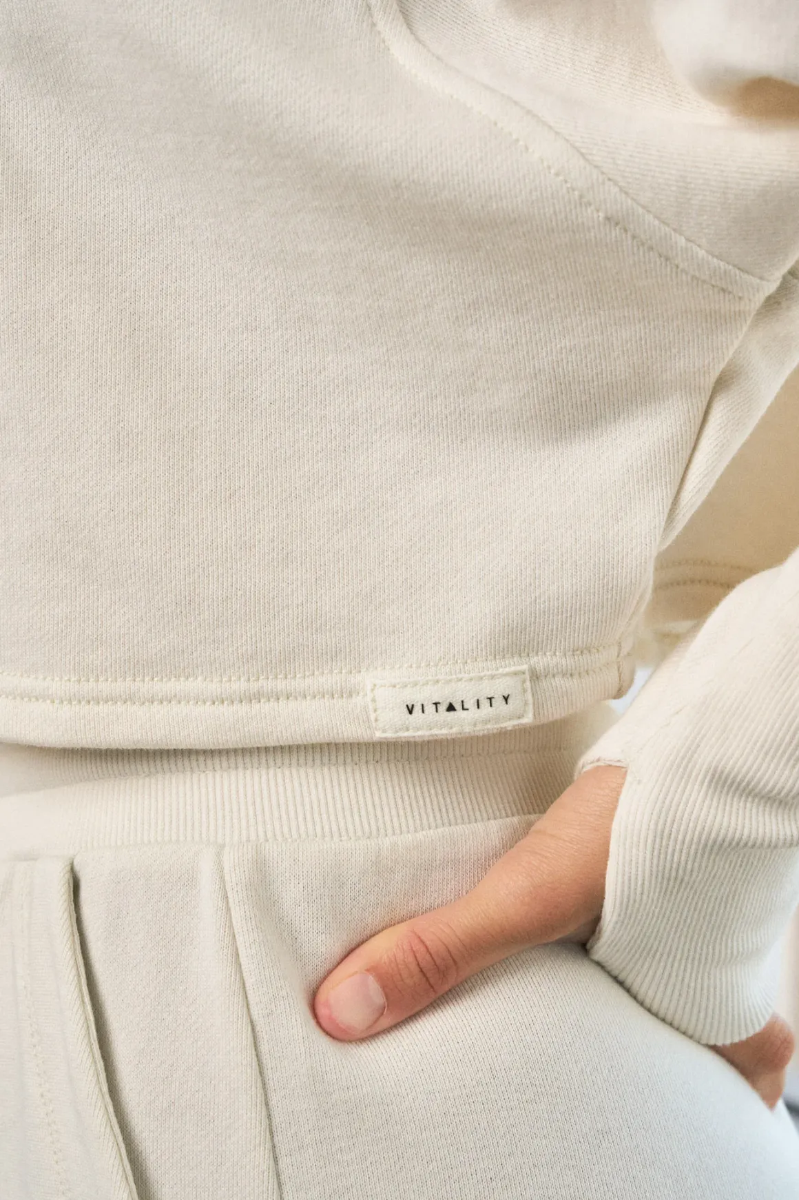 Vitality Remedy® Crop Crew - Bone Washed