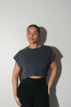 Vitality Retro® Boxy Tee - Iron Washed