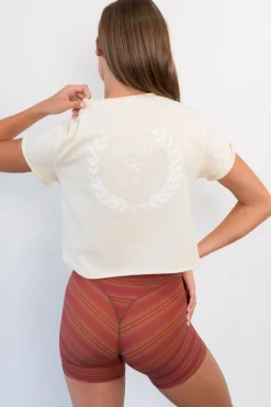 Vitality Retro® Varsity Tee - Ivory