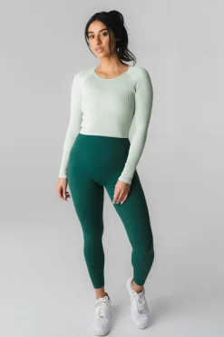 Vitality Synergy® Open Back Long Sleeve - Mint