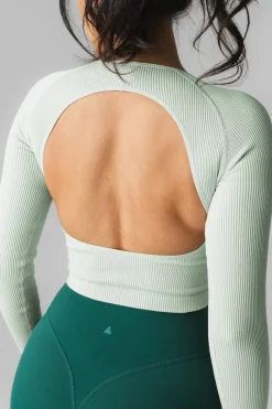 Vitality Synergy® Open Back Long Sleeve - Mint