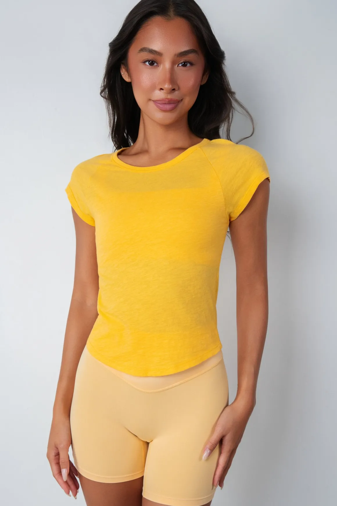 Vitality Whisper Raglan Tee - Mango