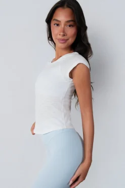 Vitality Whisper Raglan Tee - Snow